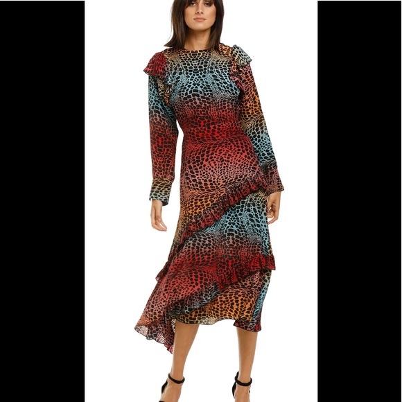 hayley menzies Dresses & Skirts - Hayley Menzies ombré crocodile midi dress M $775